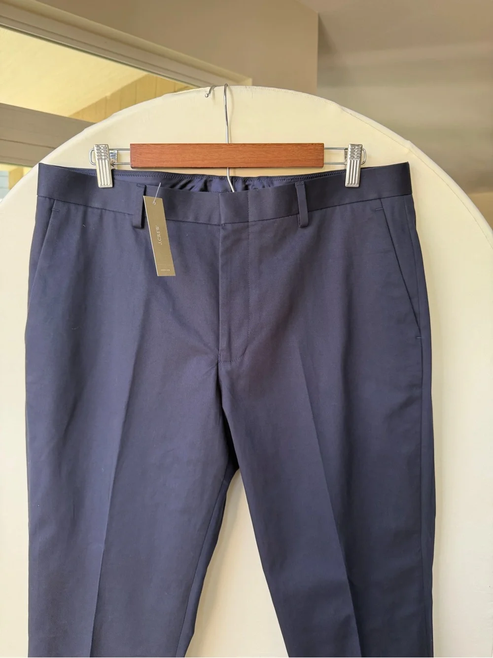 NWT J.Crew Ludlow Cotton Chino Pants Navy size 34x34 Slim Fit
